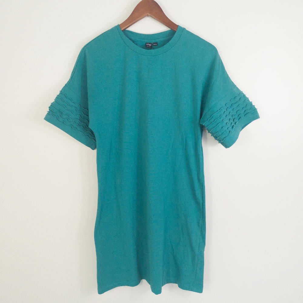 Icone Short Sleeve Cotton Blend T Shirt Dress Size XS